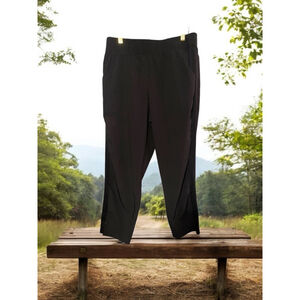 Size L Zelos Black lightweight elastic waist athleisure casual comfy pants